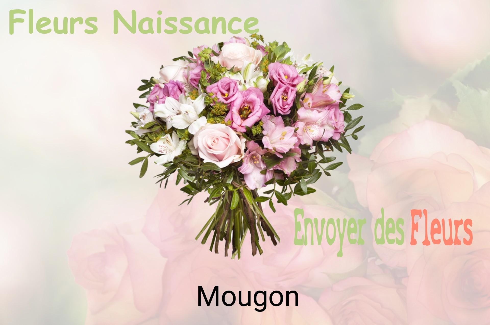 Bouquet de fleurs de naissance livré à Mougon